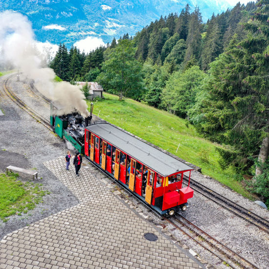 Picture of Nostalgic steam train Planalp
