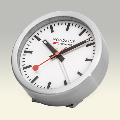 Picture of Mondaine table clock with alarm function Ø 12.5 cm