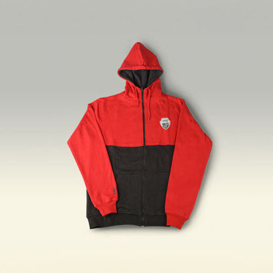 Picture of BRB Zip Hoody red/black